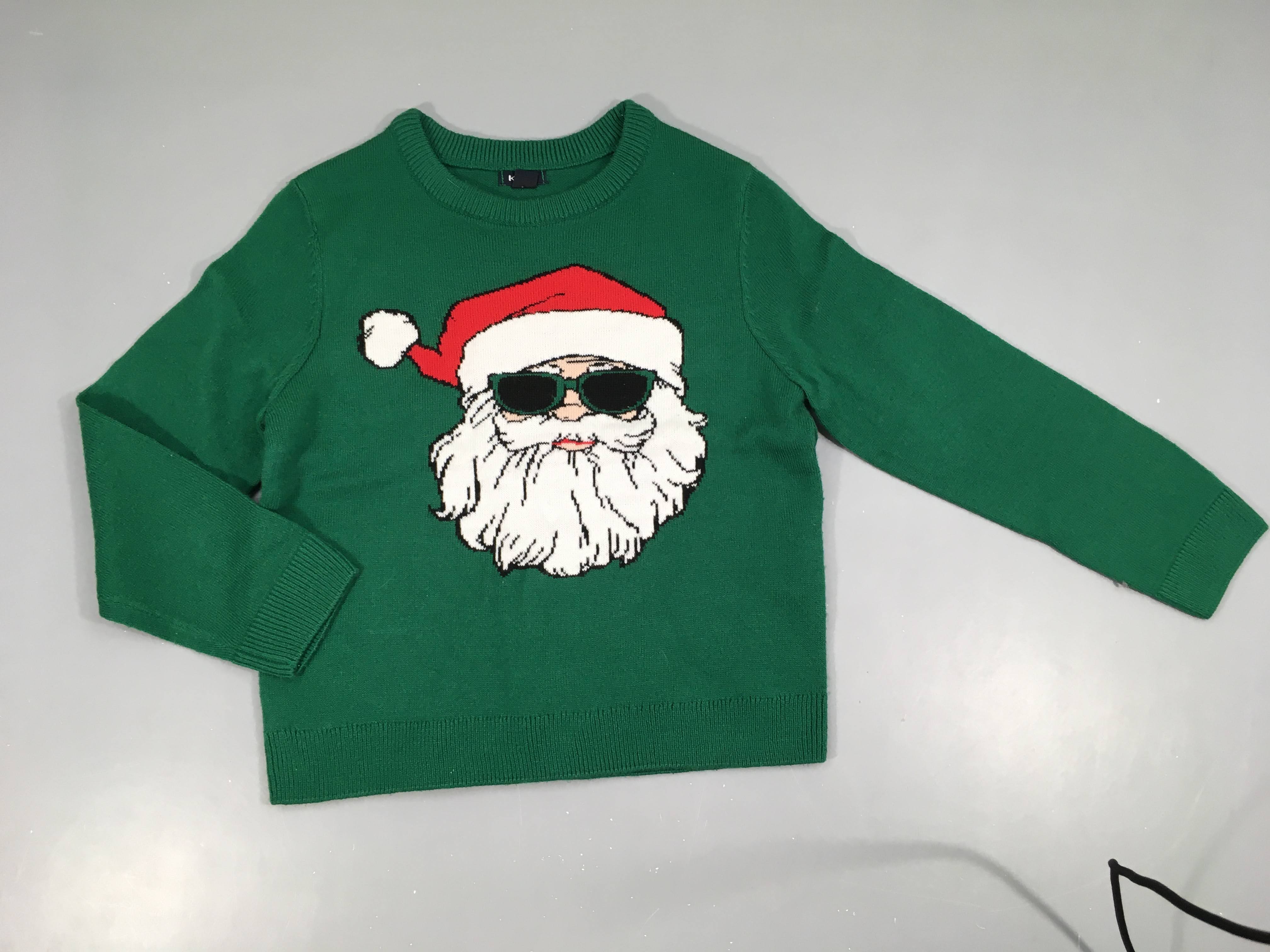 Pull vert Père Noël