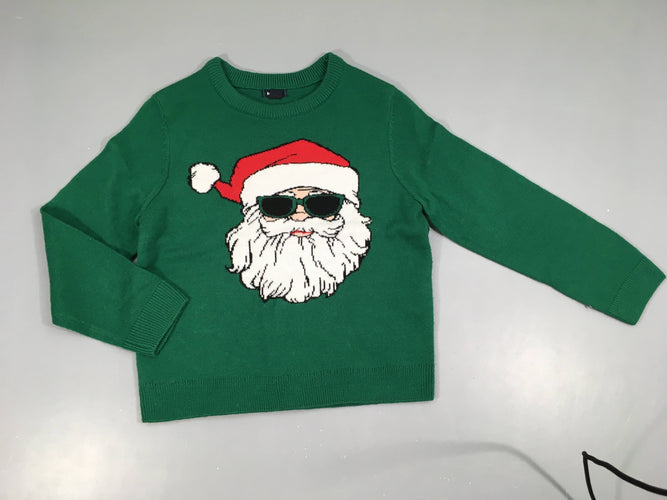 Pull vert Père Noël, moins cher chez Petit Kiwi