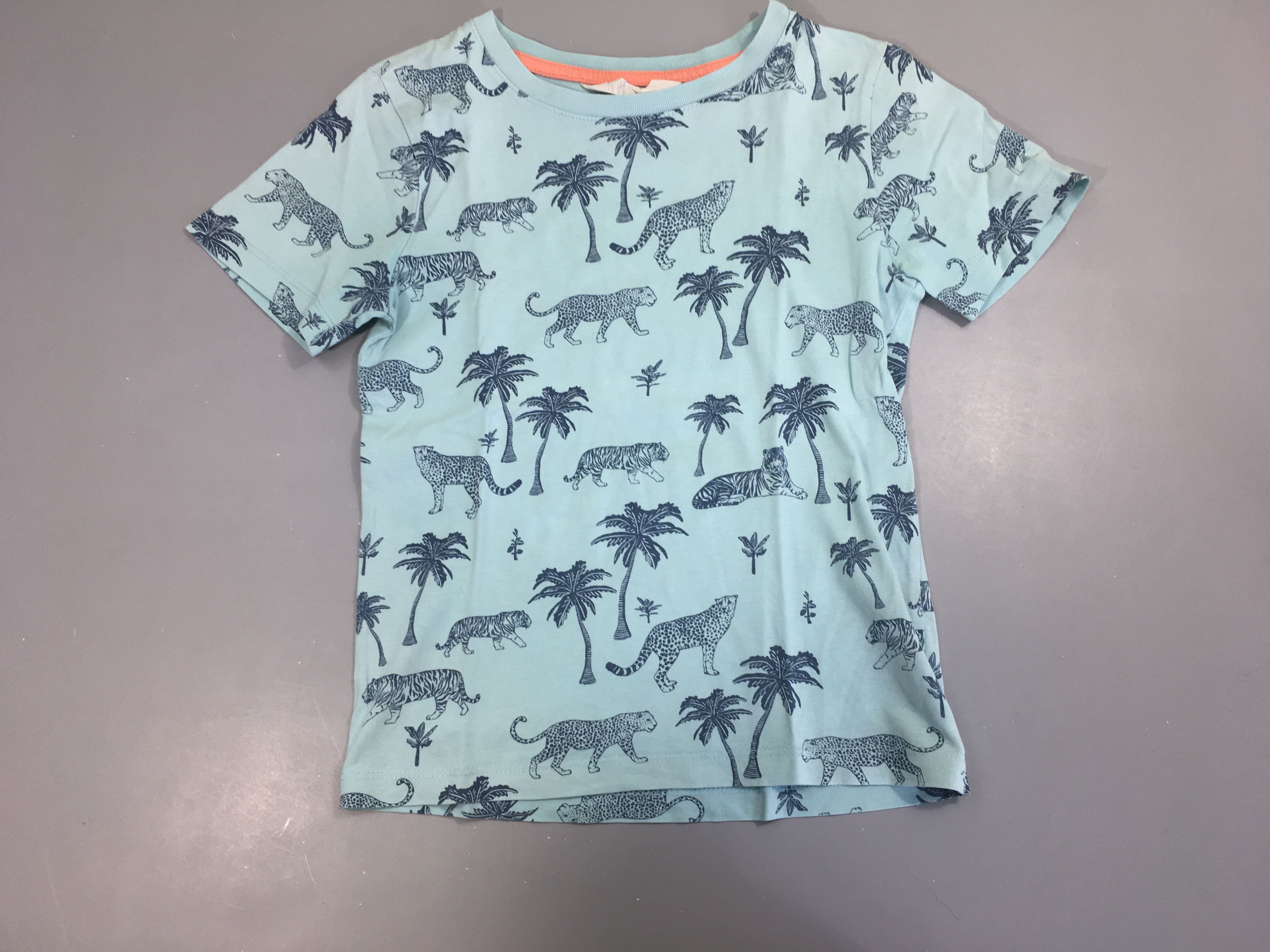 T-shirt m.c bleu panthères