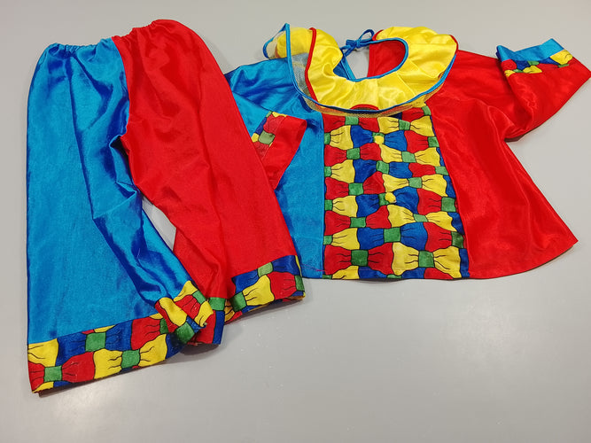 Ensemble déguisement clown Pantalon + blouse, moins cher chez Petit Kiwi