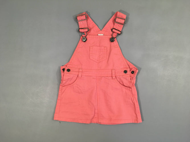 Robe salopette rose, moins cher chez Petit Kiwi