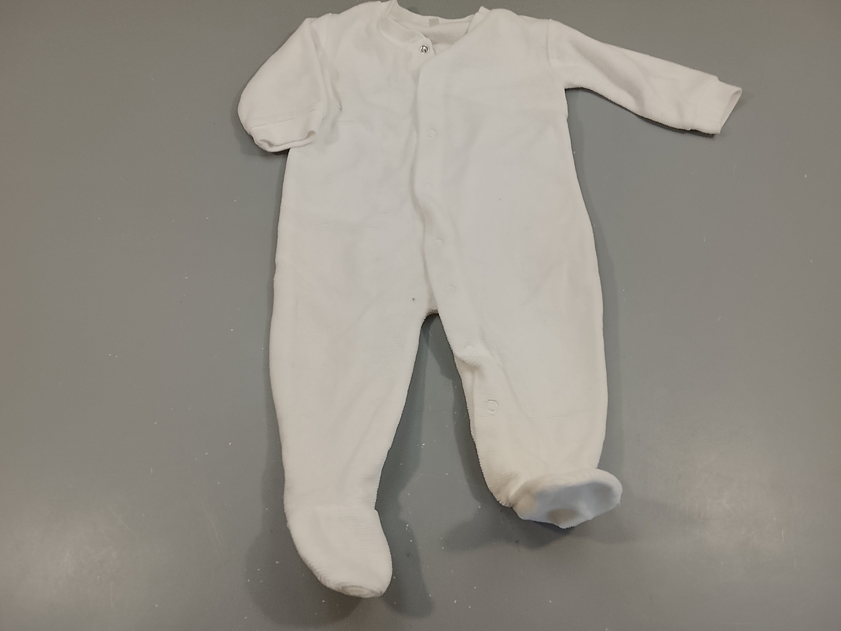 Pyjama velours blanc texturé