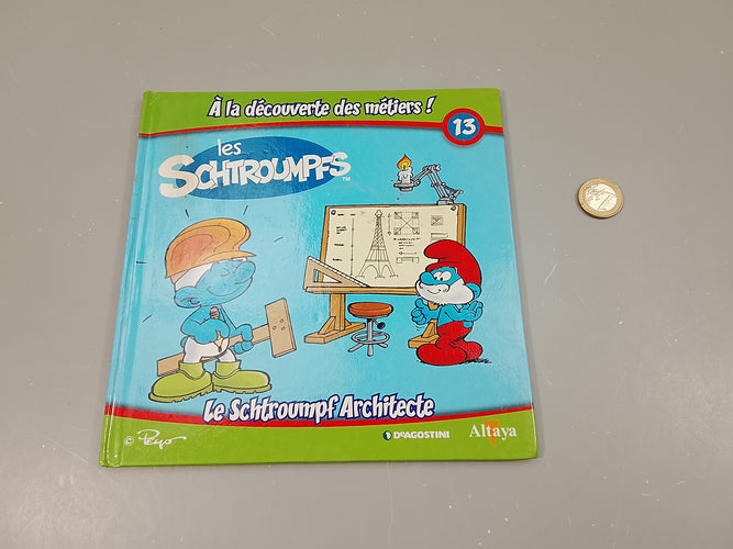Les schtroumpfs, à la découverte des métiers . Le schtroumpf Archite.cte, moins cher chez Petit Kiwi