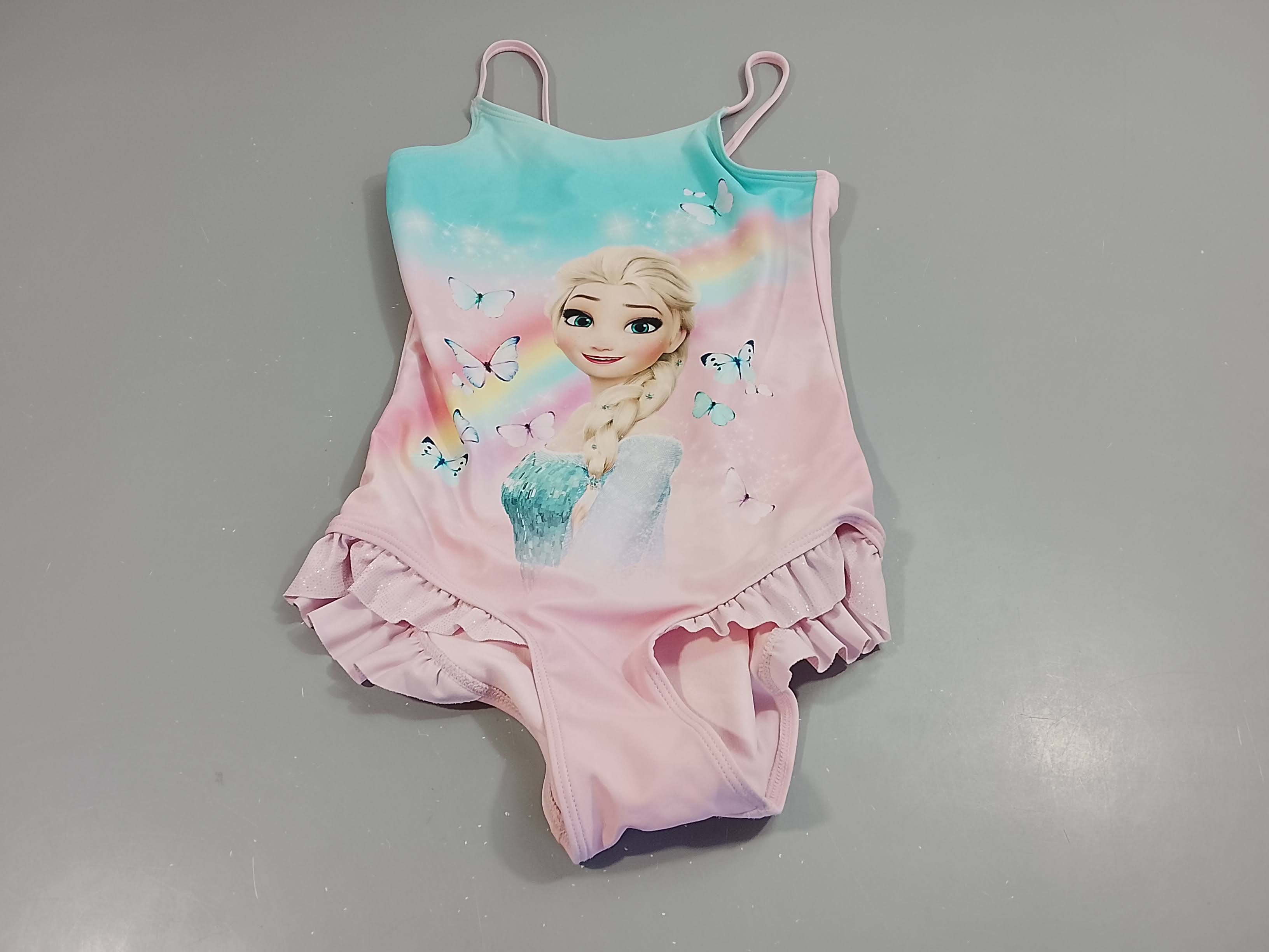 Maillot bleu et rose, Elsa, Reine des neiges, Pas de taille indiquée, estimée 13a