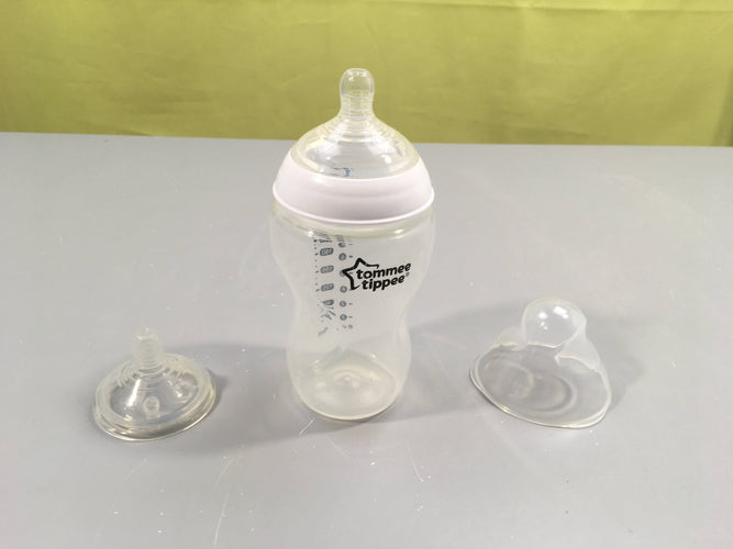 Biberon 340ml avec 2 tétines, moins cher chez Petit Kiwi