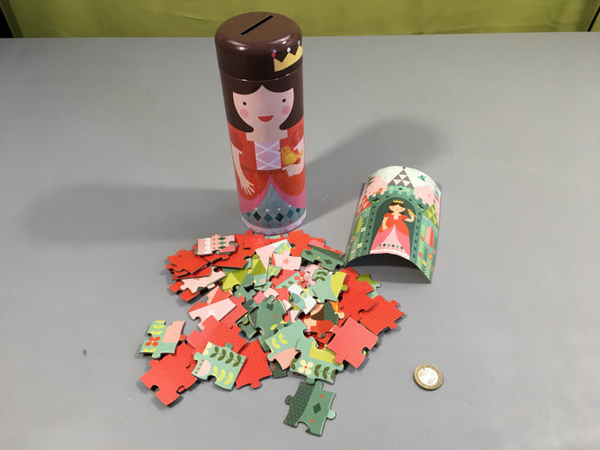 Complet Petit collage puzzle 64pcs royal castle, 4+, moins cher chez Petit Kiwi