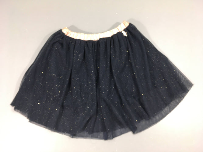 Jupe tulle bleu marine/rose, moins cher chez Petit Kiwi
