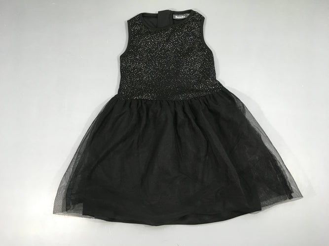 Robe s.m tulle noir pois argentés, moins cher chez Petit Kiwi