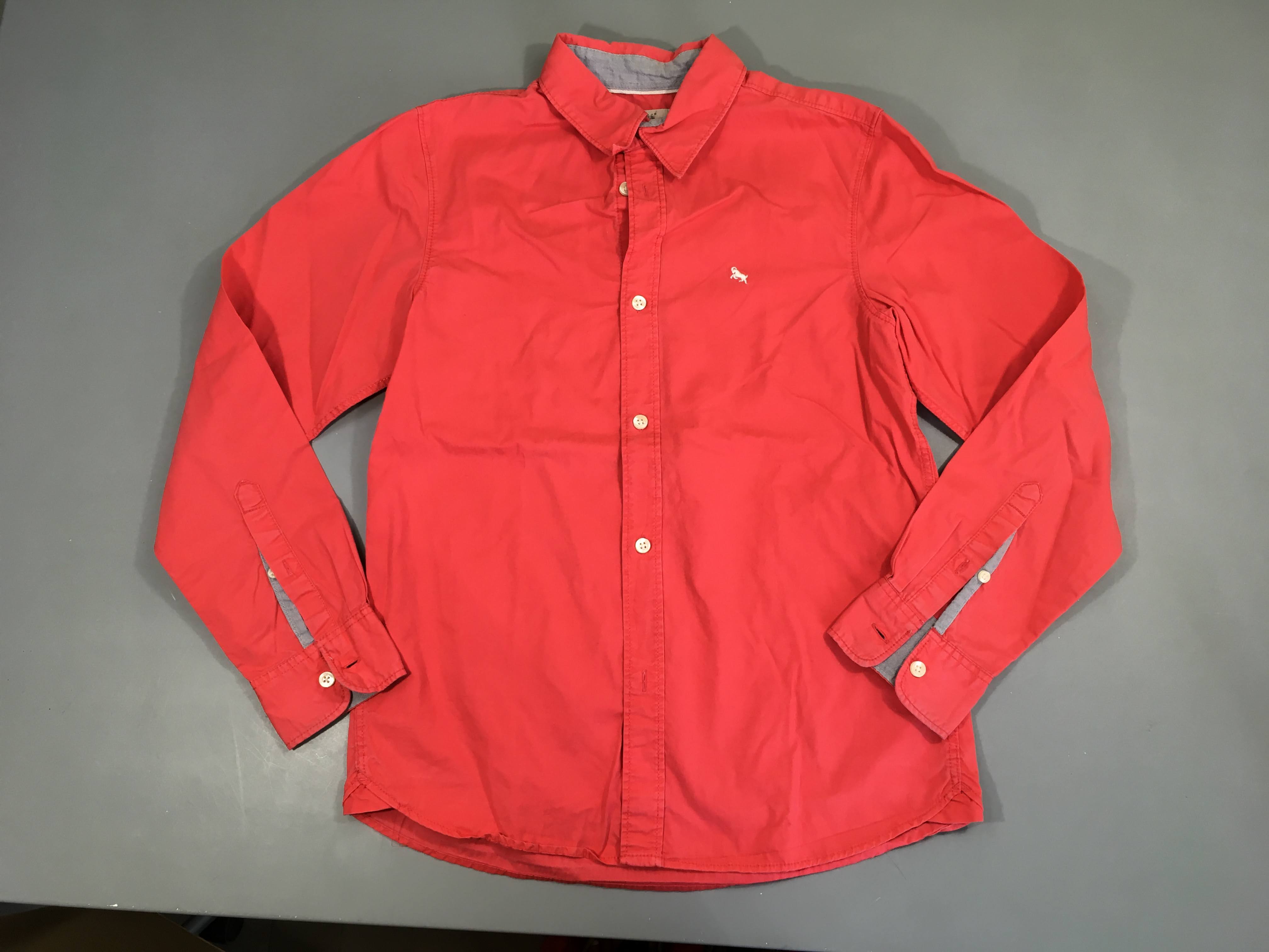 Chemise m.l rosé cheval brodé