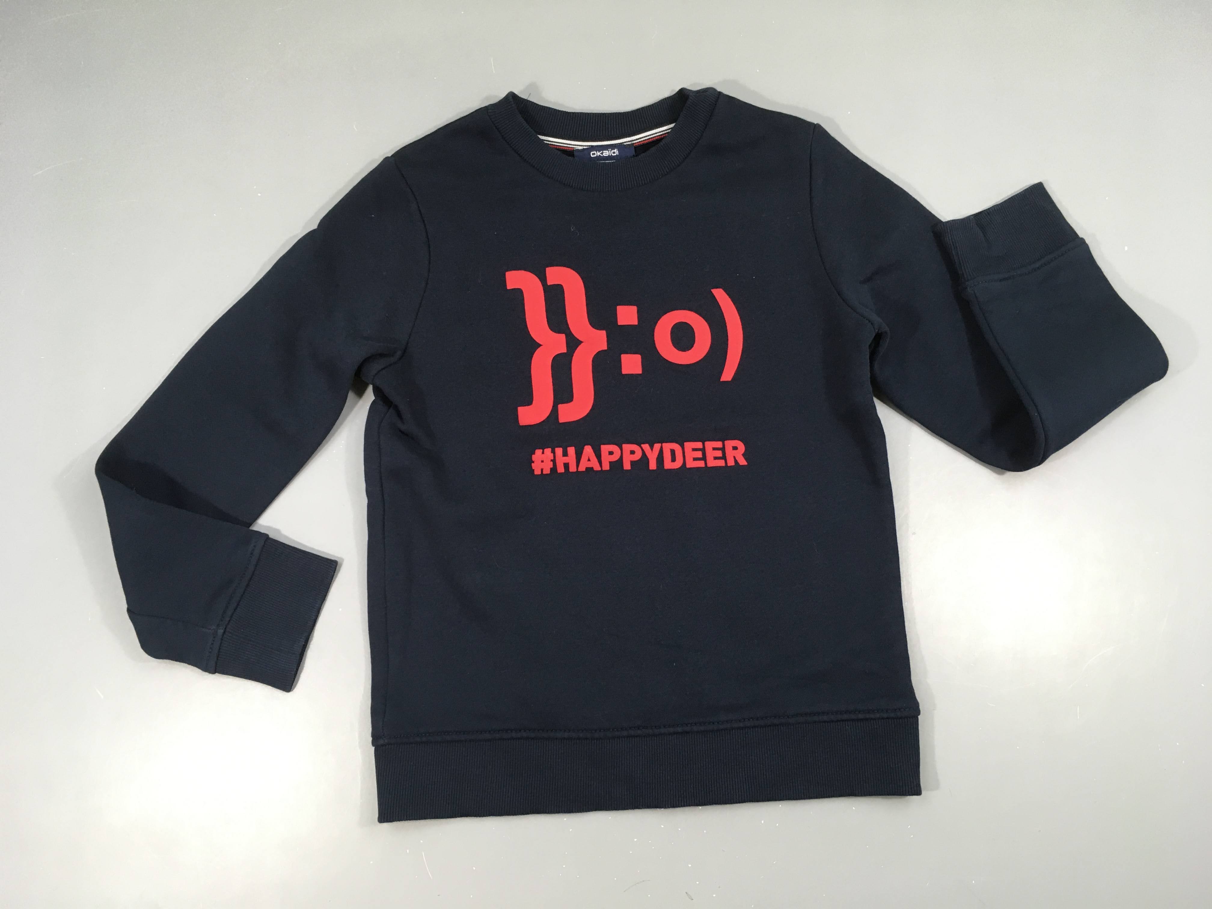 Sweat bleu marine Happydeer