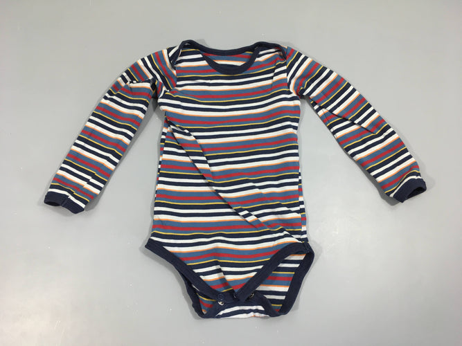 Body m.l rayé multicolore, moins cher chez Petit Kiwi