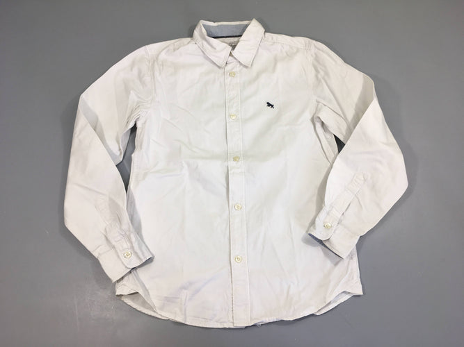 Chemise m.l blanche cheval brodé, moins cher chez Petit Kiwi