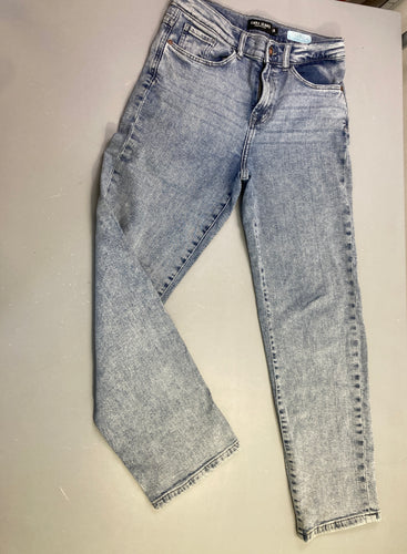 Jean large gris clair délavé, moins cher chez Petit Kiwi