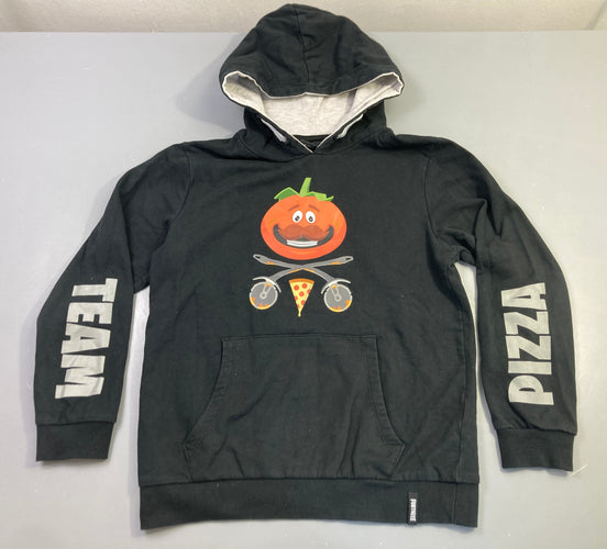 Sweat à capuche noir pizza Fortnite Halloween, moins cher chez Petit Kiwi