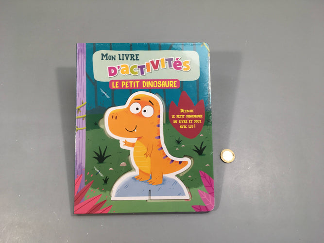 NEUF sous blister Mon livre d'activités, le petit dinosaure, moins cher chez Petit Kiwi