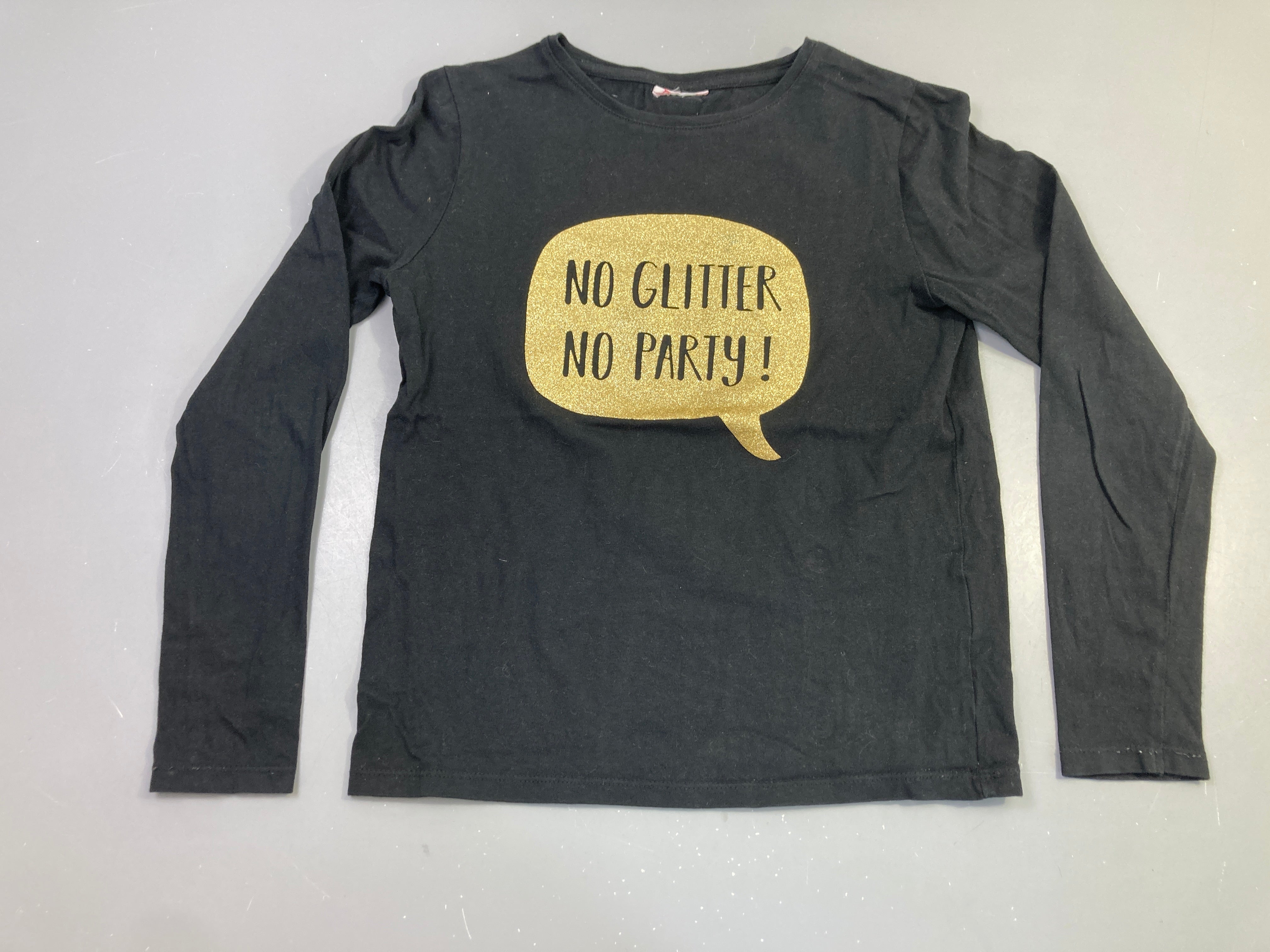 T-shirt ml noir no glitter no party