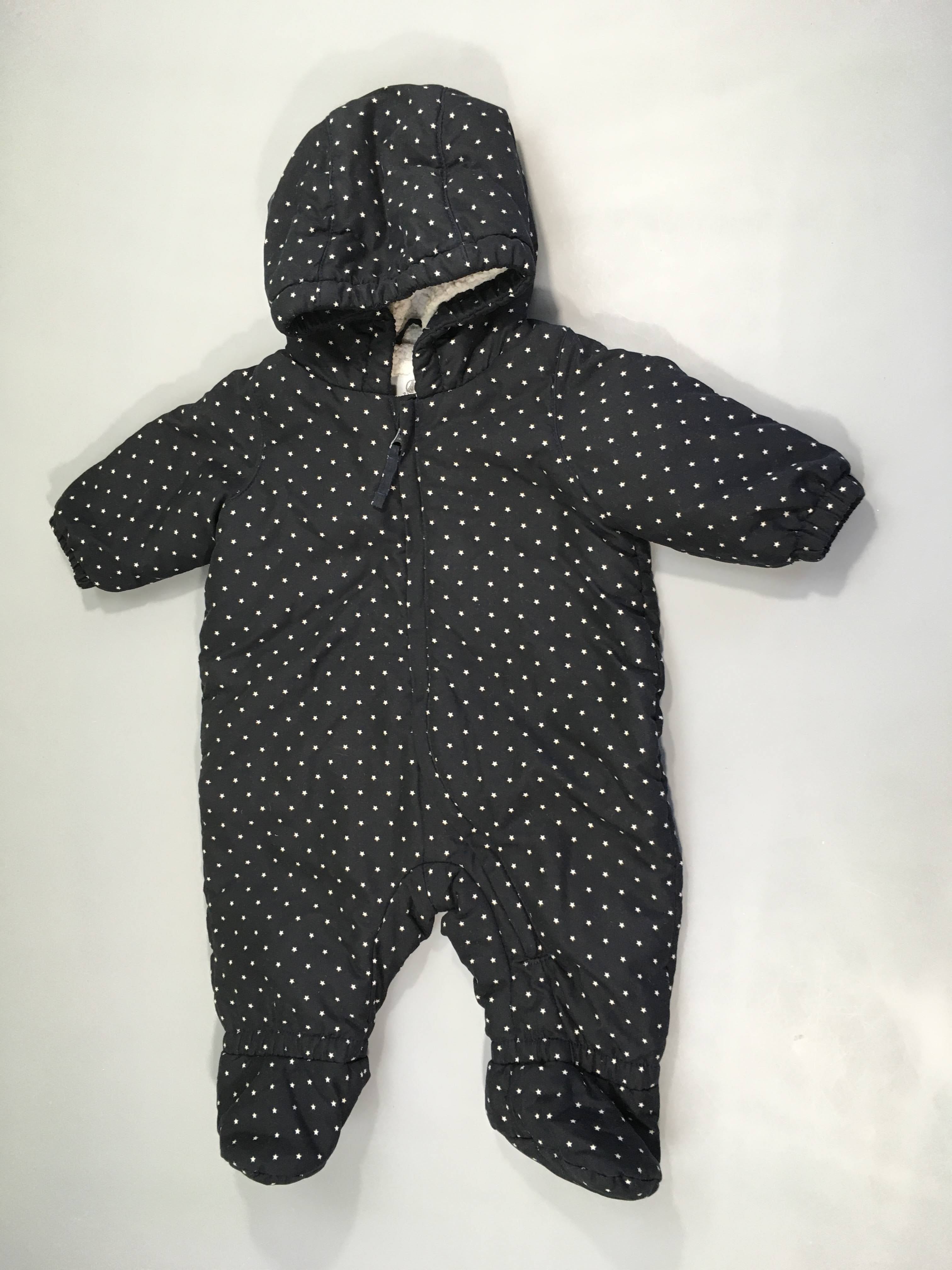 Combinaison pilote bleu marine étoiles blanches