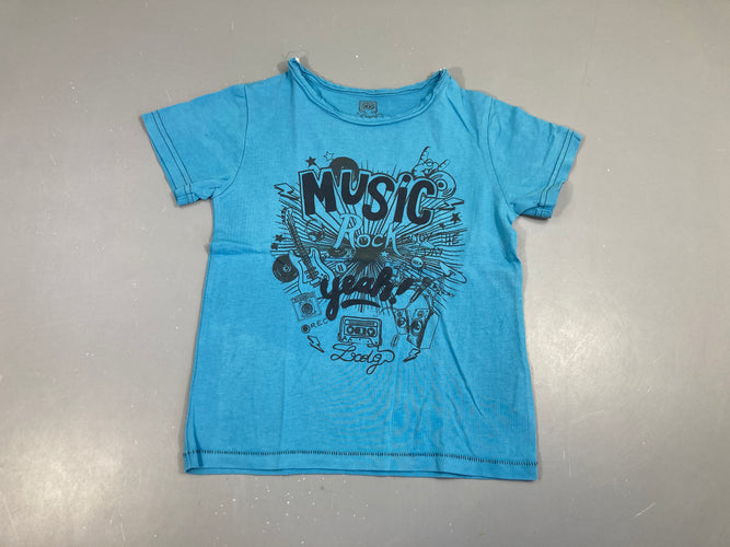 T-shirt m.c bleu music, moins cher chez Petit Kiwi