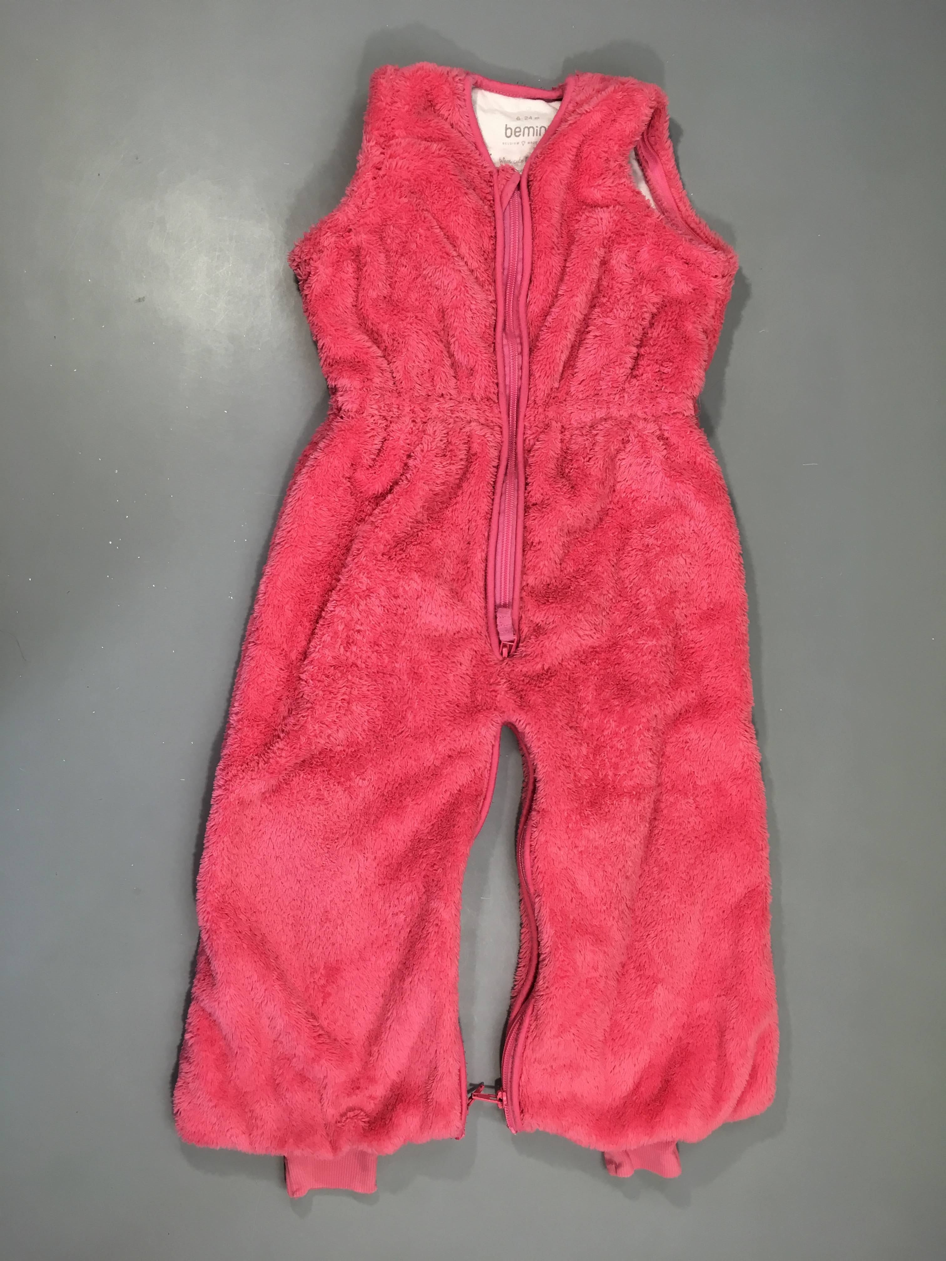 Sac de couchage s.m (manches manquantes) softy rose vif, 6-24m