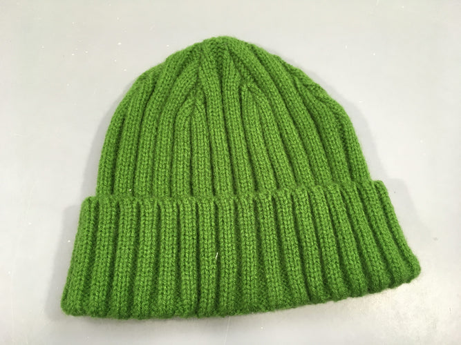 Bonnet côtelé vert, moins cher chez Petit Kiwi