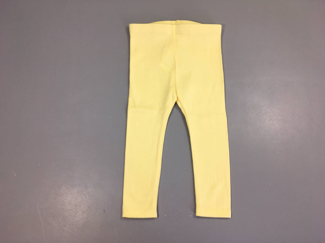 Legging texturé jaune, moins cher chez Petit Kiwi