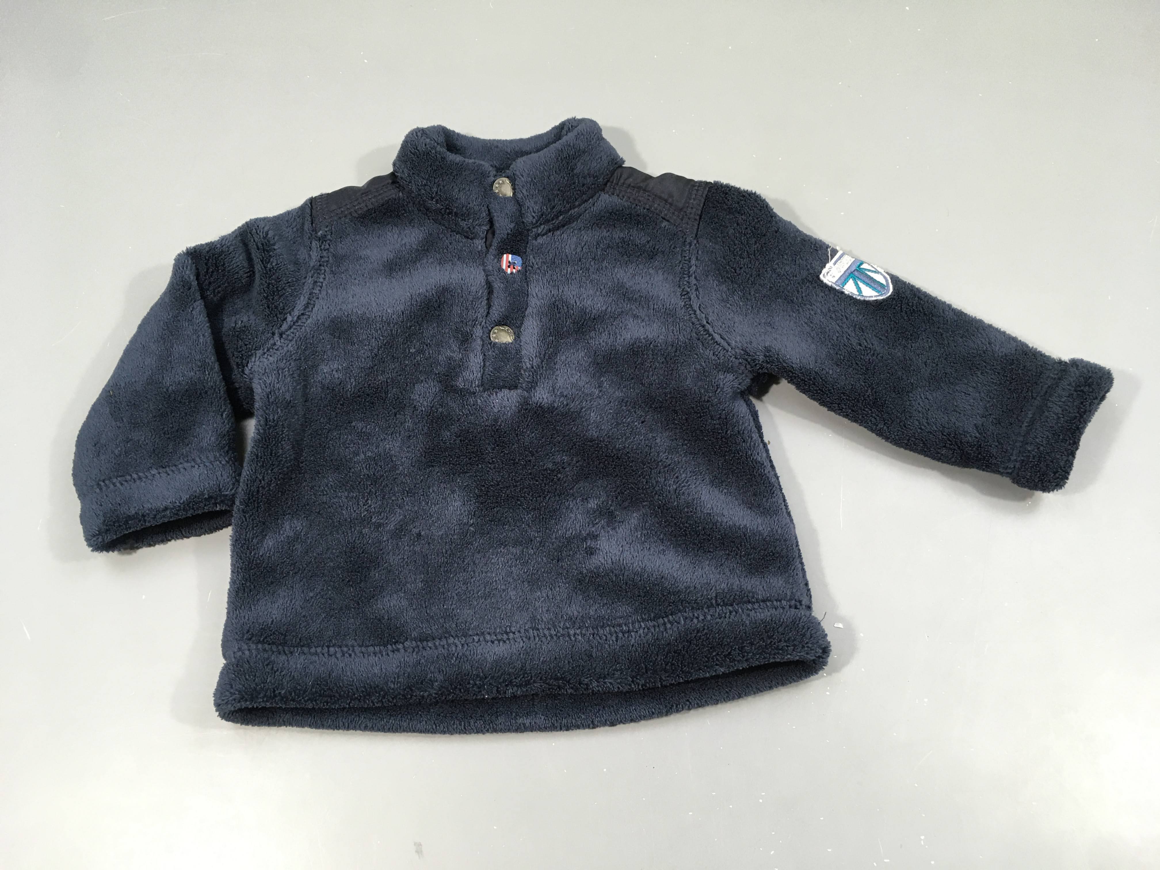 Pull polaire bleu marine