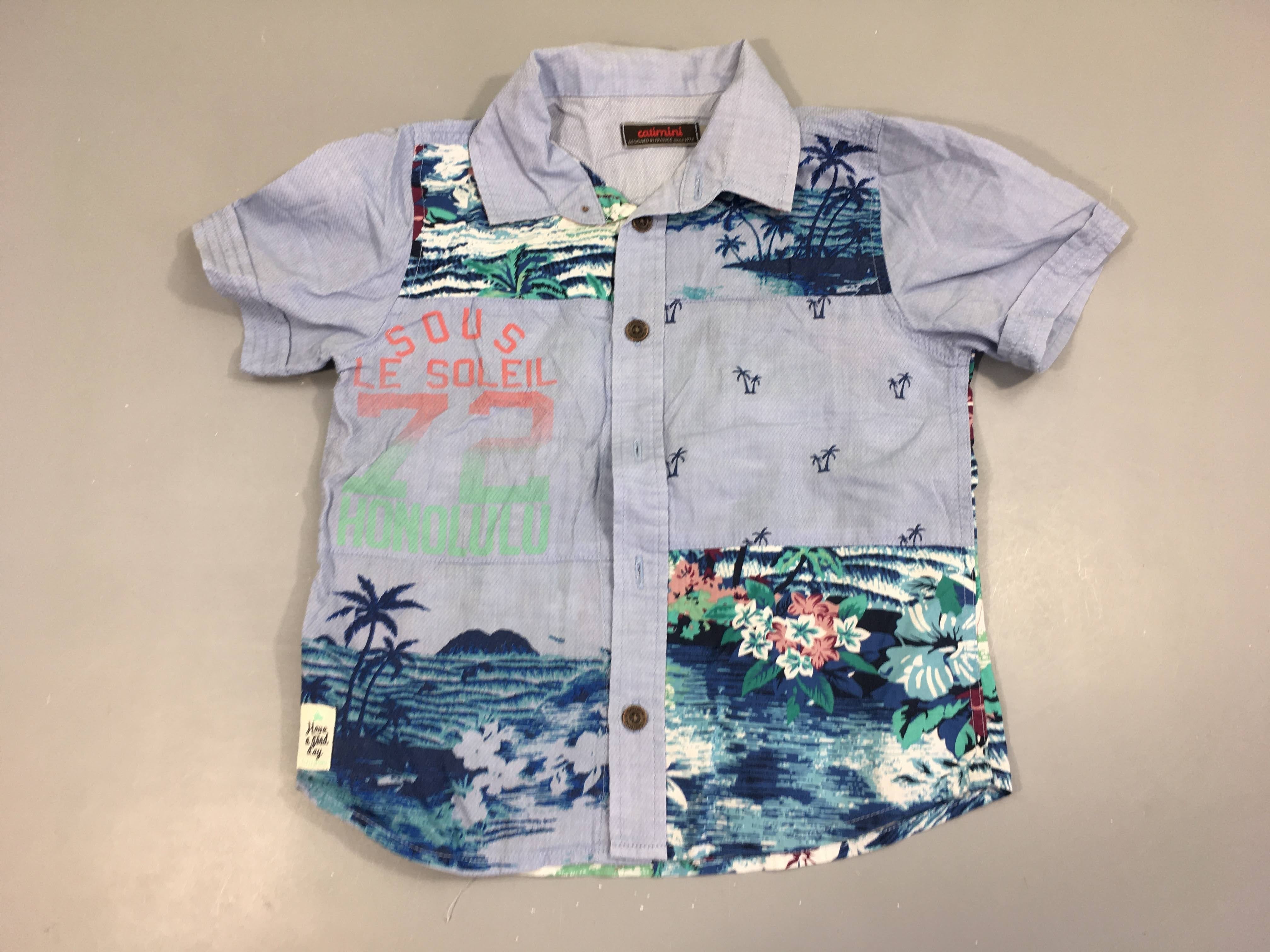 Chemise m.c bleue Sous le soleil