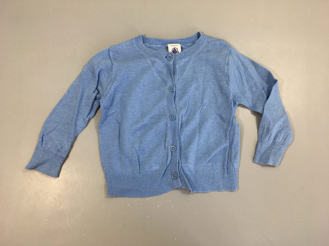 Gilet léger bleu, moins cher chez Petit Kiwi