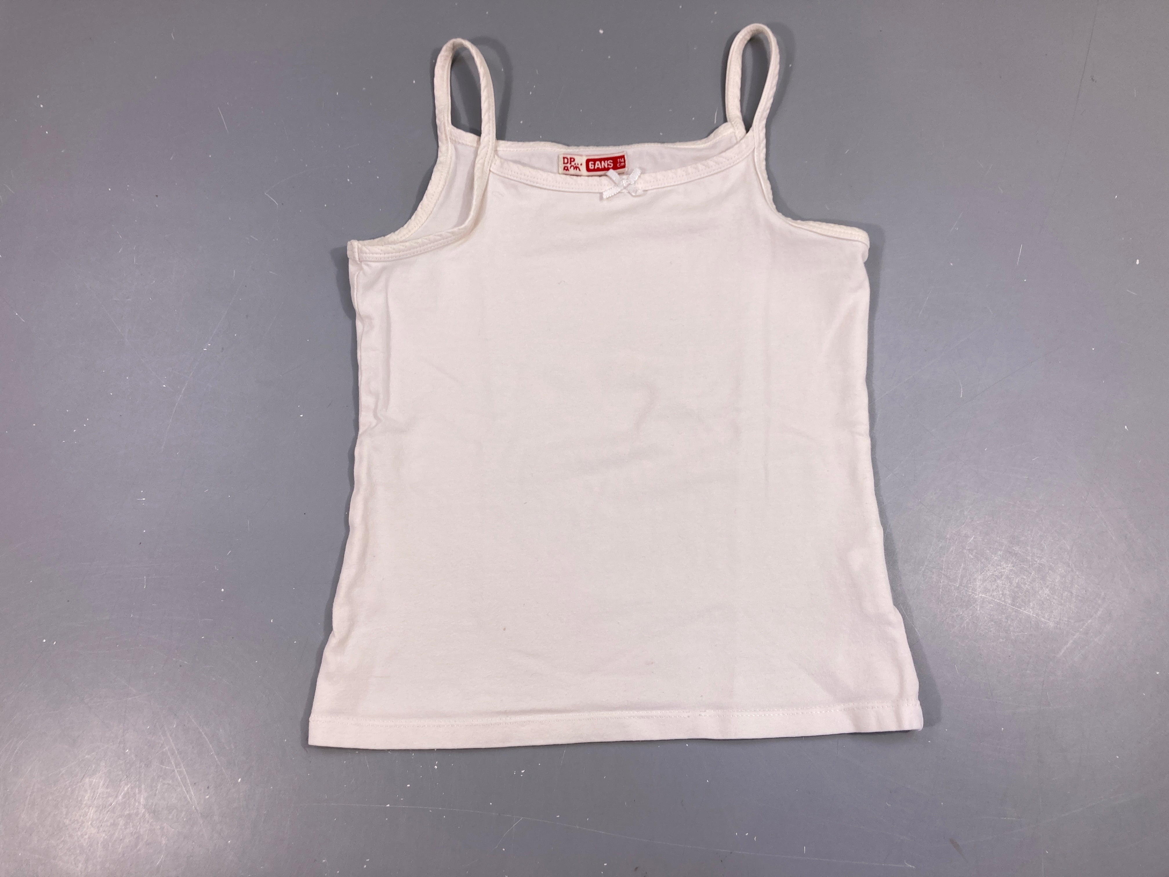 Chemisette fines bretelles blanche