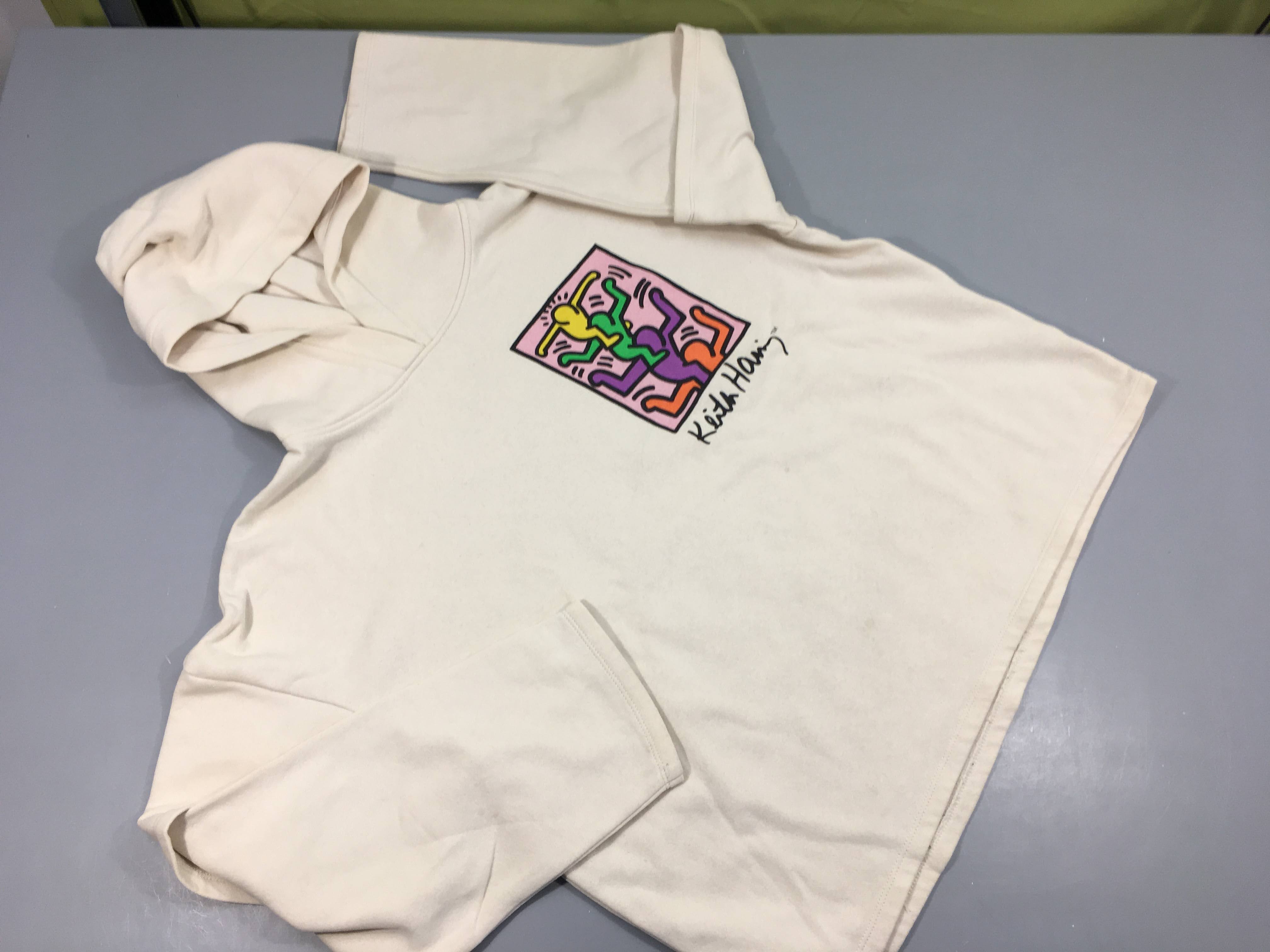 Sweat écru à capuche  America today Simms, petit prix car légères taches