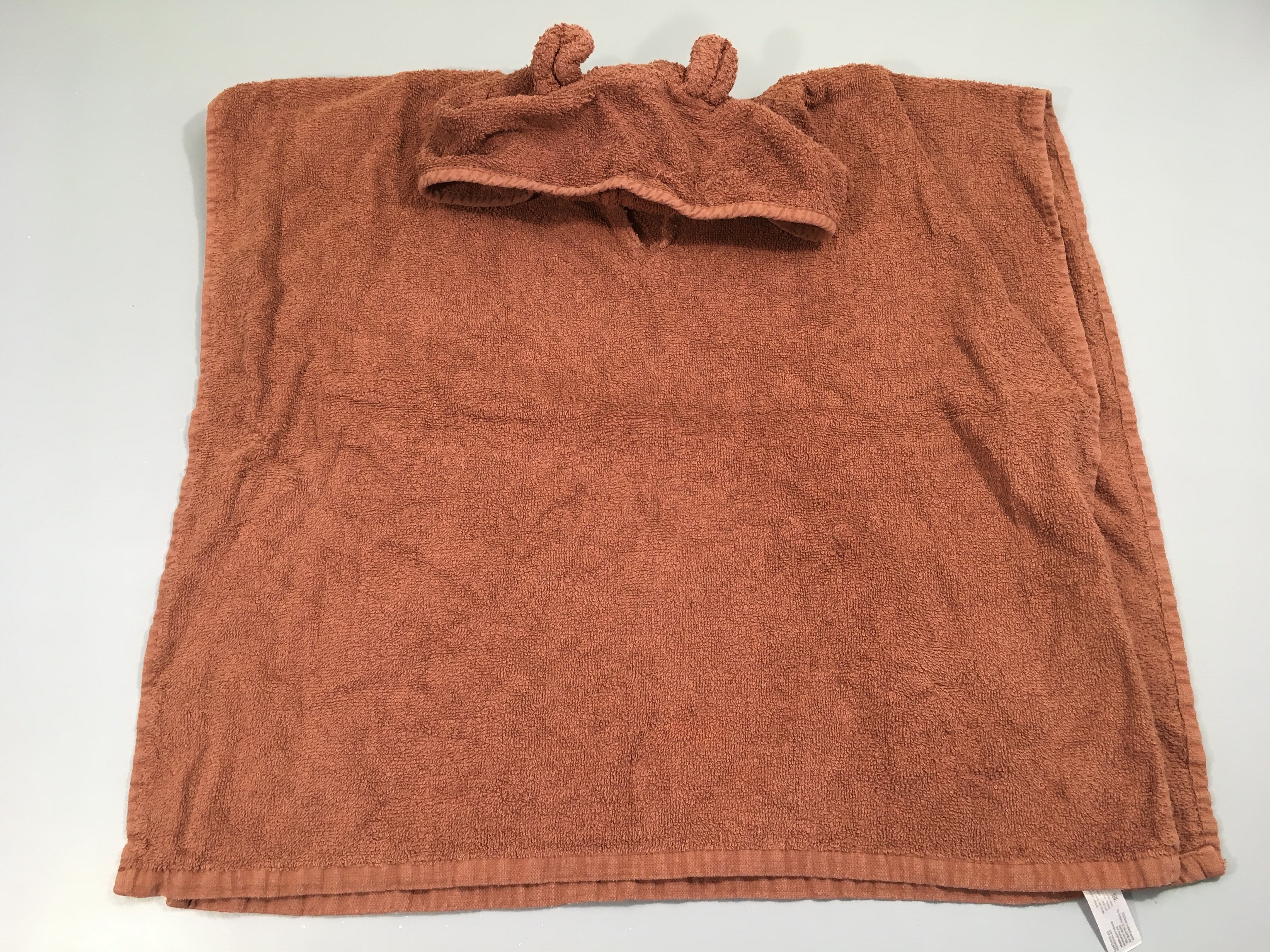 Cape de bain éponge brun, 60x120