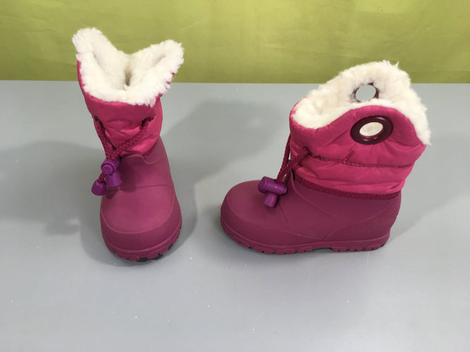 Bottes de neige rose, 20-21, moins cher chez Petit Kiwi