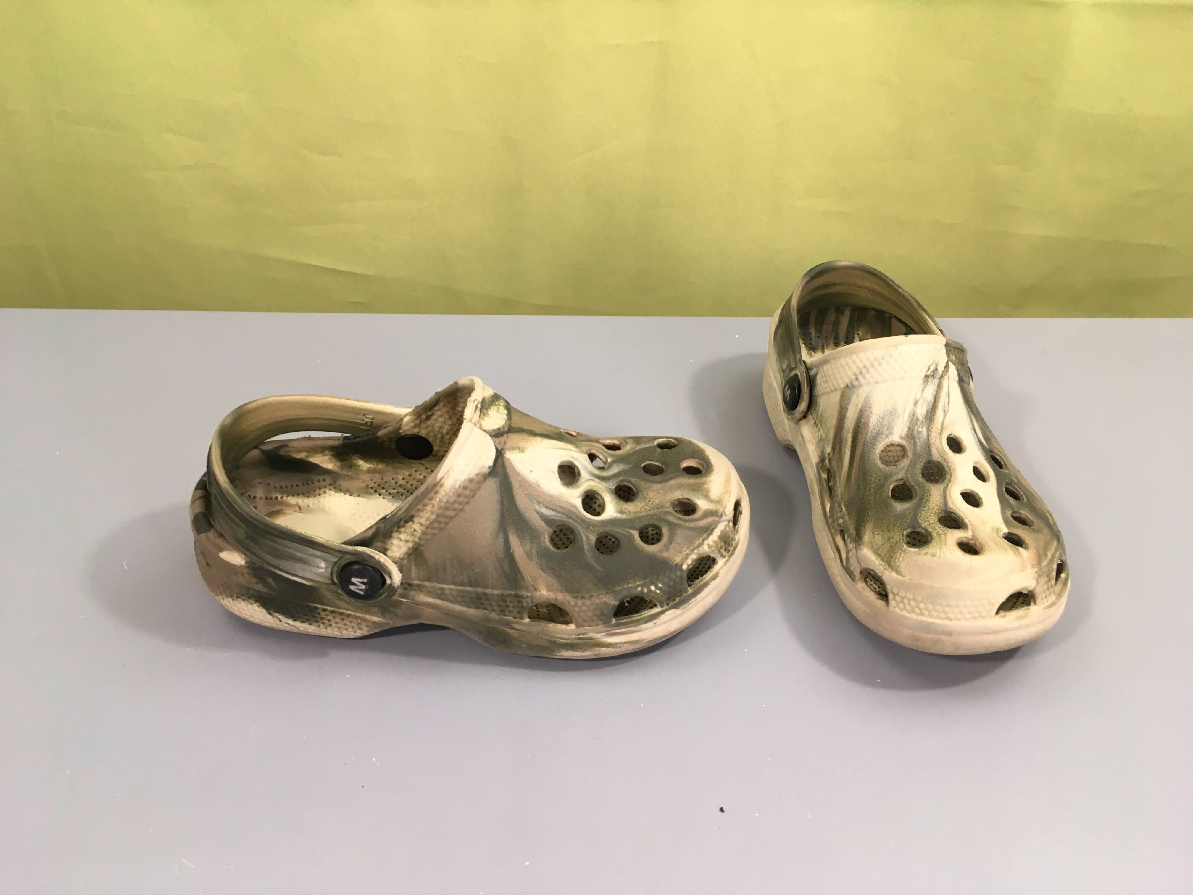 Sabots style crocs écru/kaki, 30