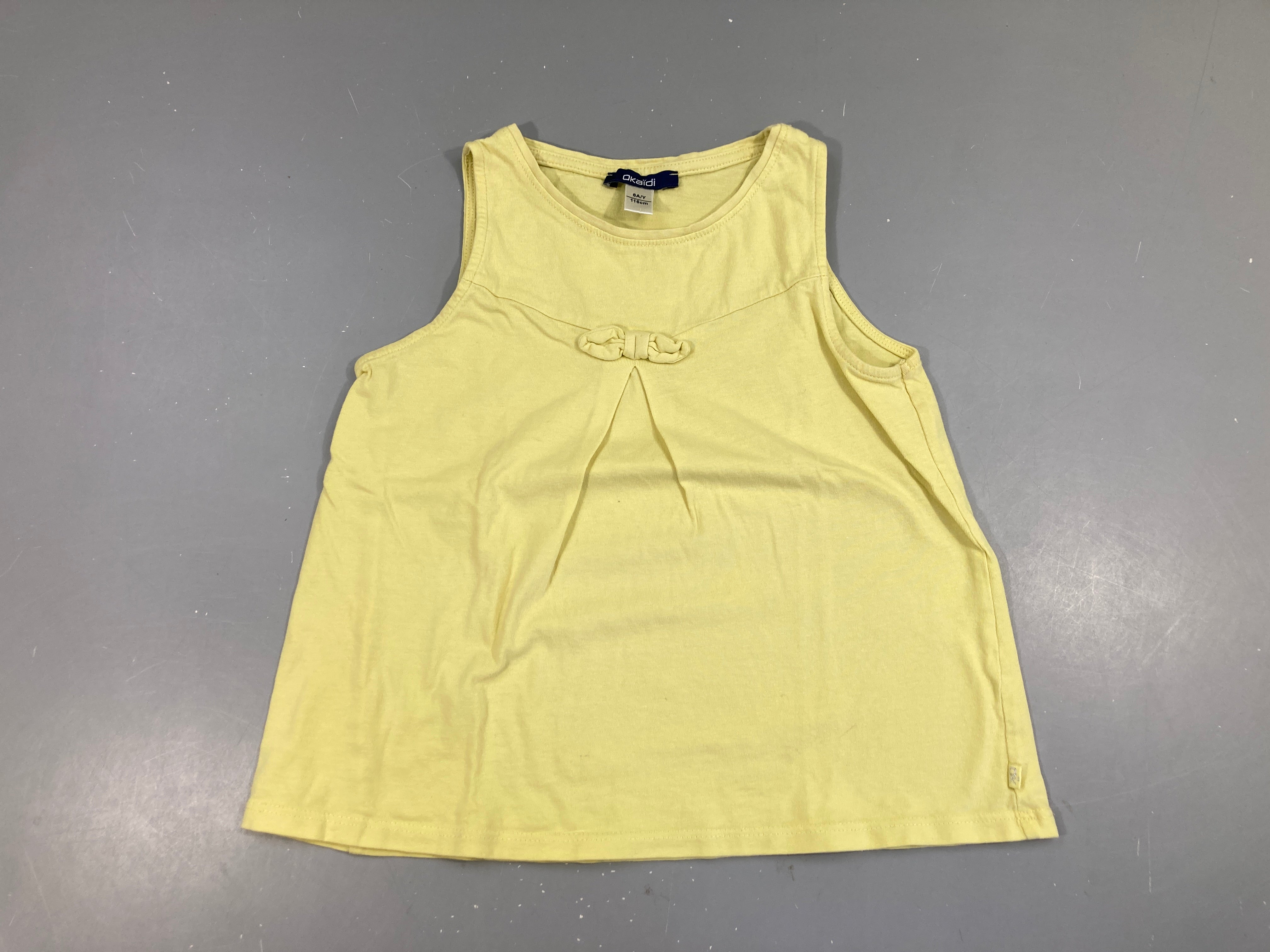 Débardeur jaune noeud