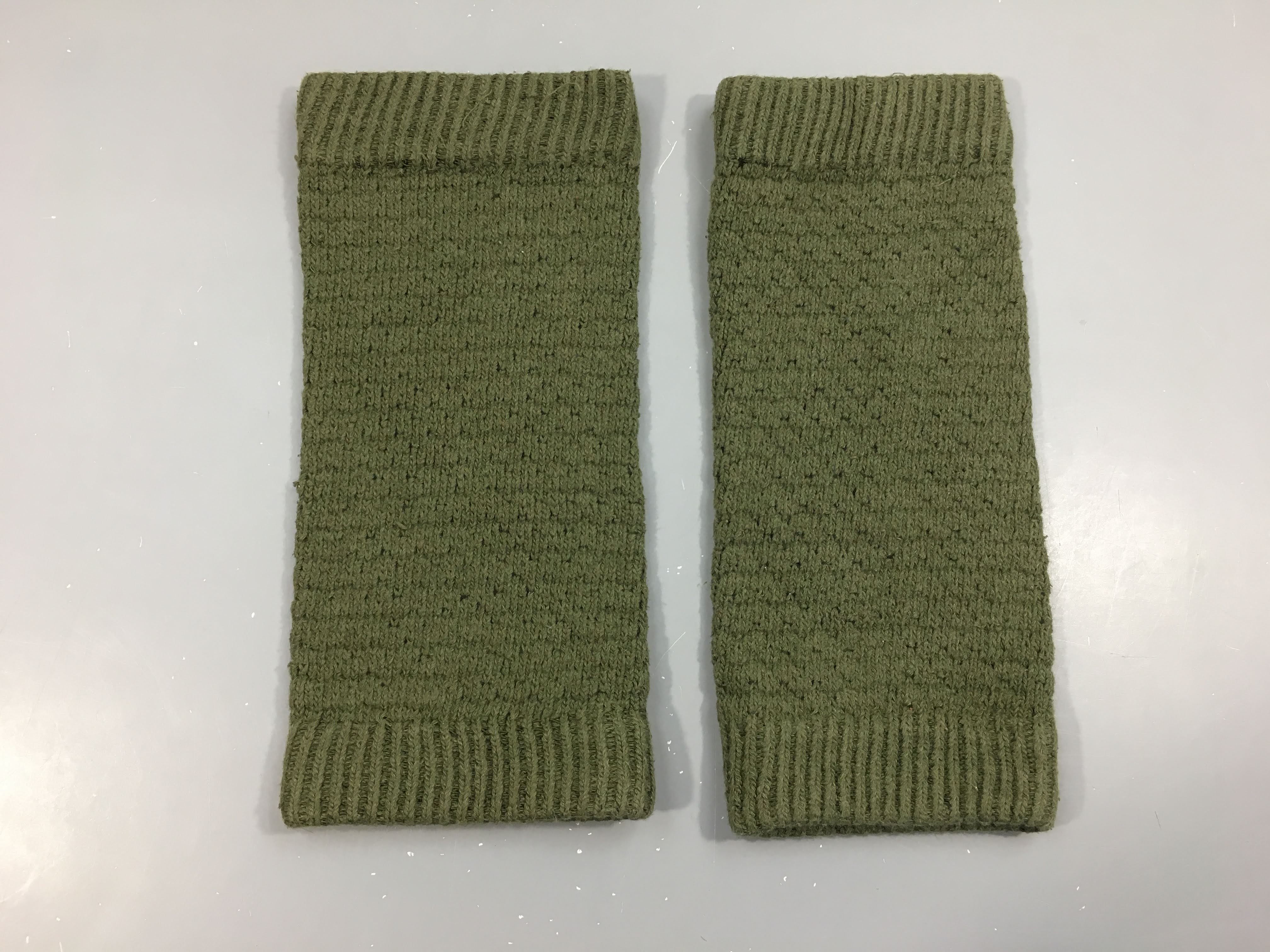 Guêtres tricot vert