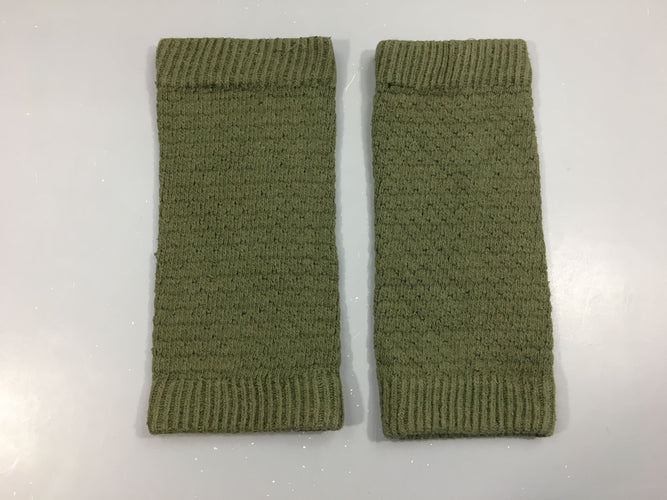 Guêtres tricot vert, moins cher chez Petit Kiwi