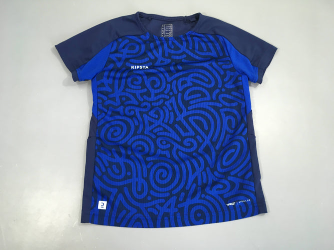 T-shirt m.c de sport bleu motifs, moins cher chez Petit Kiwi