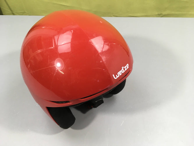 Casque de ski rouge et blanc "Wed'ze"  (52-55cm), quelques coups, moins cher chez Petit Kiwi