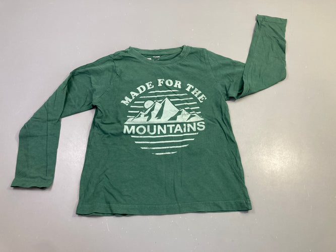 T-shirt m.l vert made for the mountains, moins cher chez Petit Kiwi