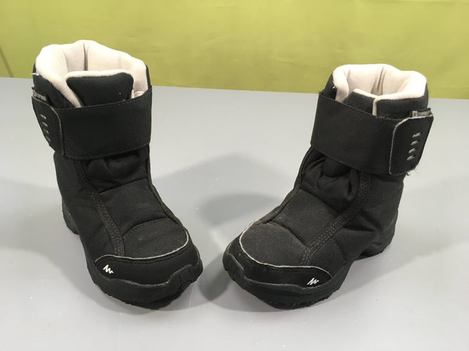 Bottes de neige noir et blanc "Quechua" (26), moins cher chez Petit Kiwi