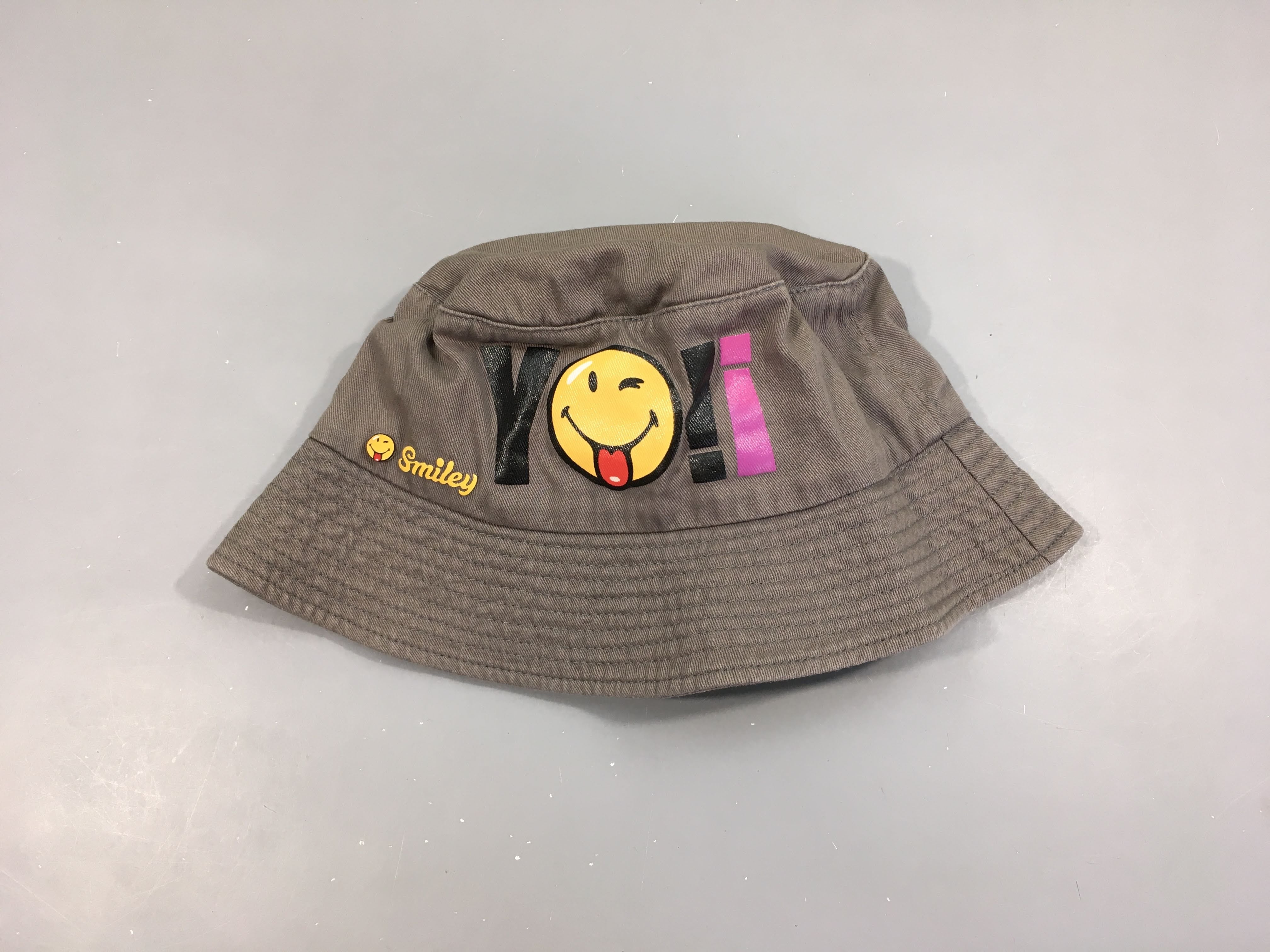 Chapeau taupe Smiley YO! 53cm