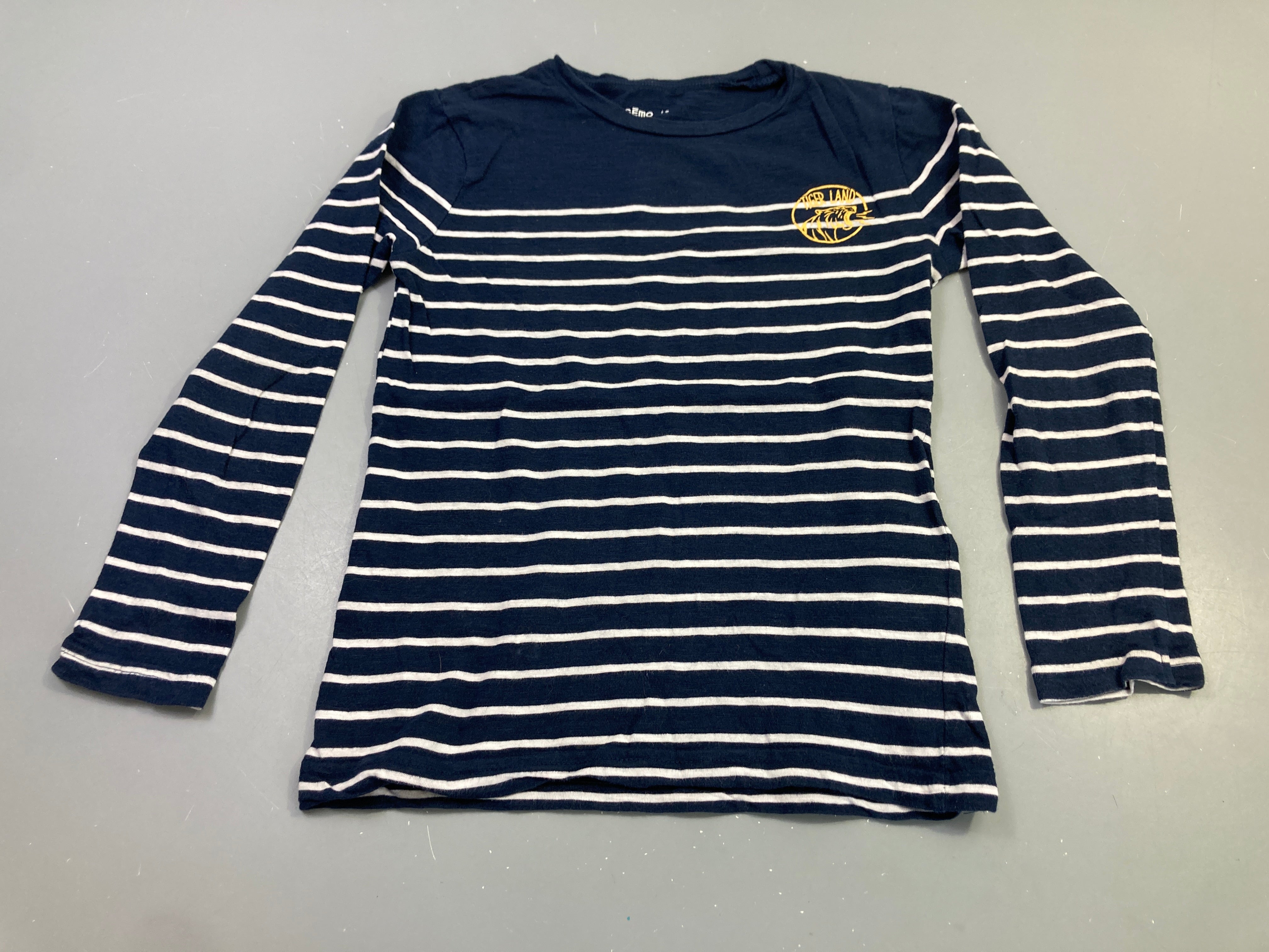 T-shirt m.l marine rayé tiger land