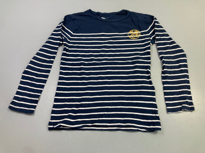 T-shirt m.l marine rayé tiger land, moins cher chez Petit Kiwi