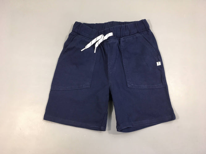 Bemuda jersey bleu foncé, moins cher chez Petit Kiwi