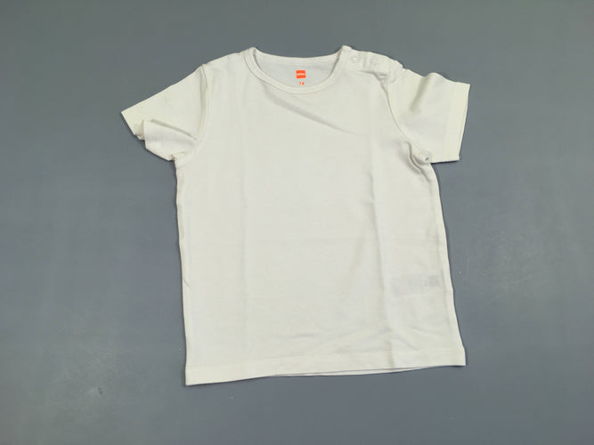 T-shirt m.c blanc cassé, moins cher chez Petit Kiwi