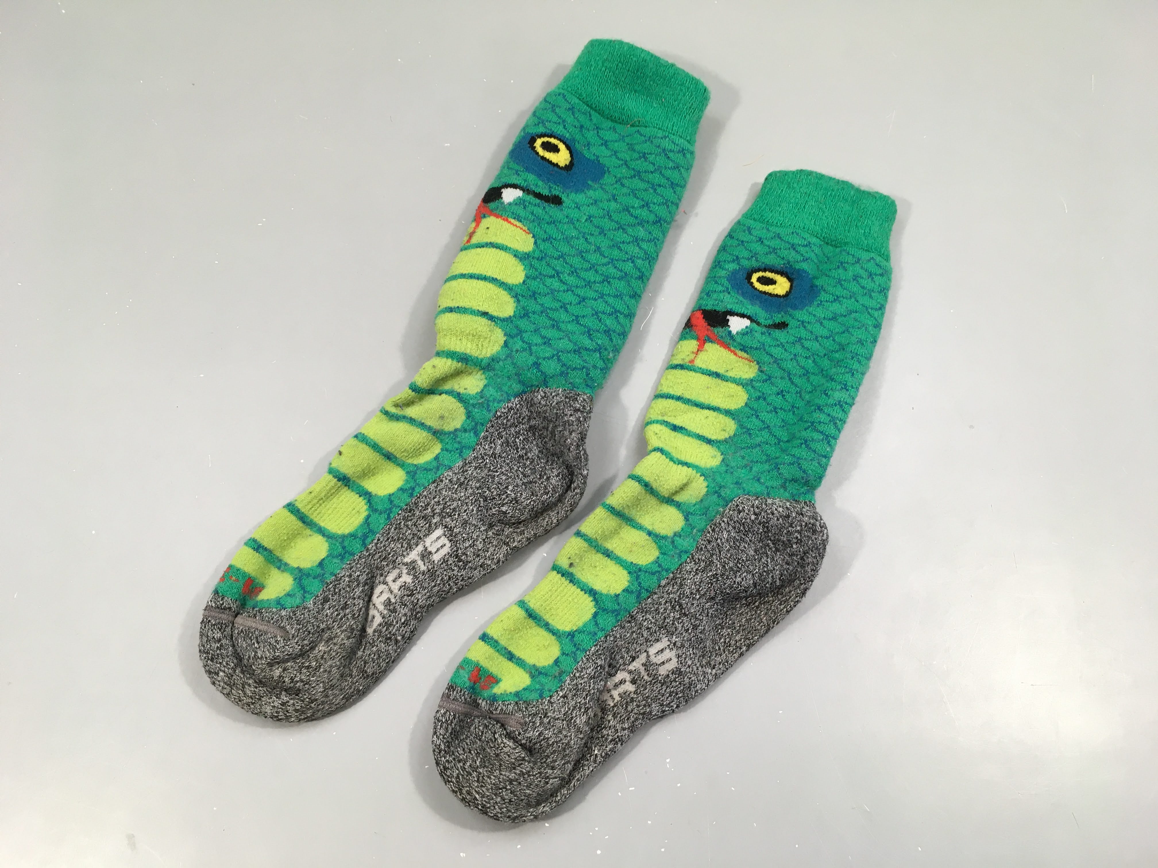 Chaussettes de ski vertes 