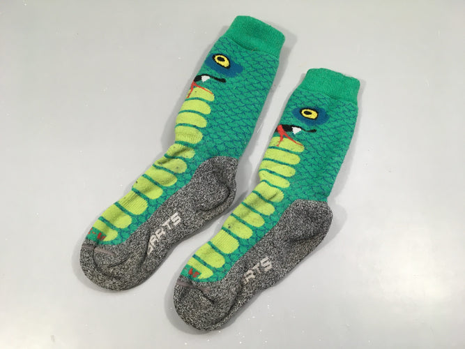 Chaussettes de ski vertes "Barts " (31-34), moins cher chez Petit Kiwi