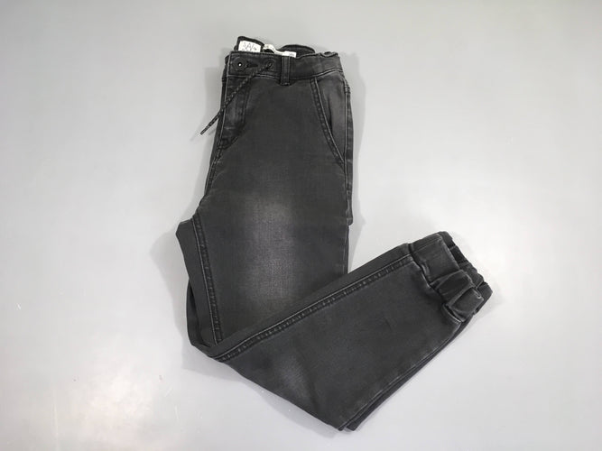 Jeans jogger gris foncé, moins cher chez Petit Kiwi