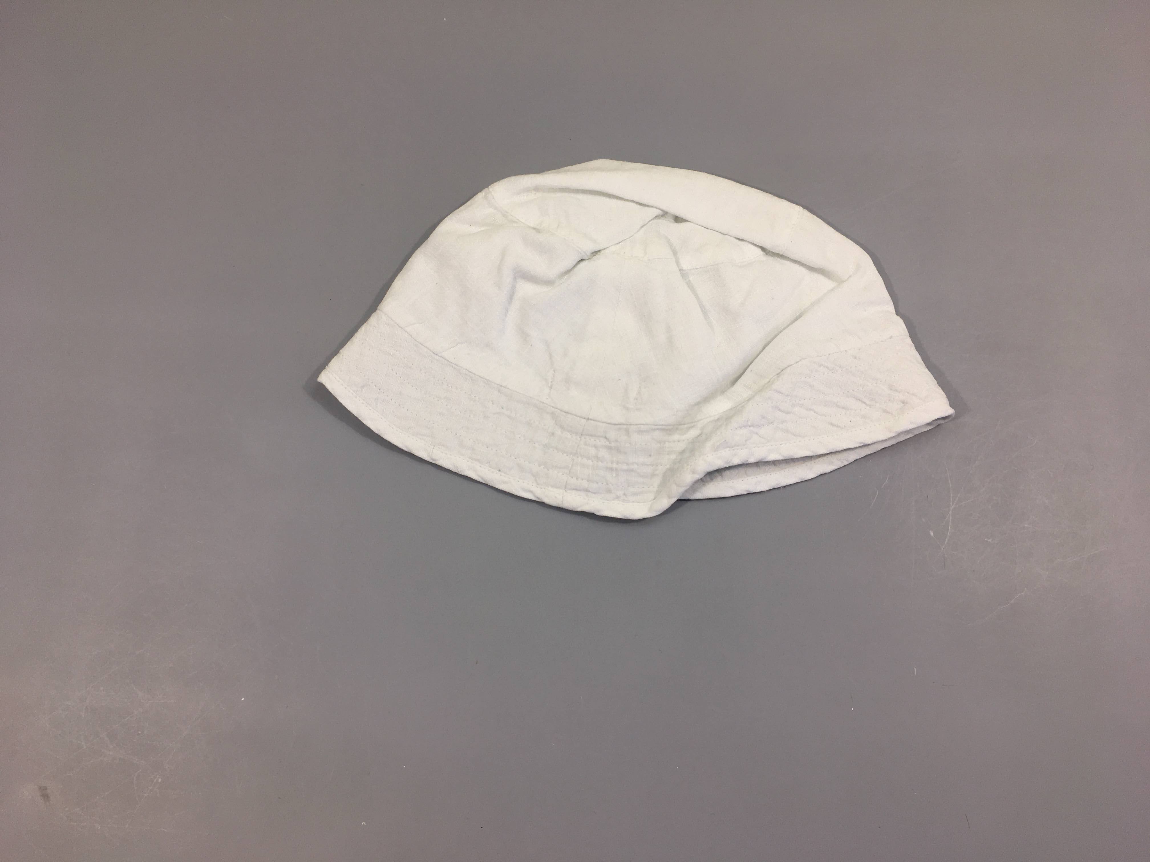 Chapeau blanc 100%Lin