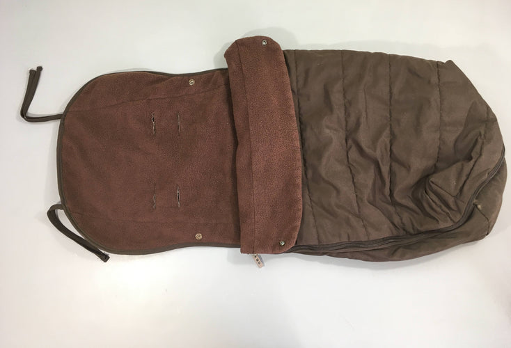 Chancelière brune doublé polar Mac Laren pour poussette canne, moins cher chez Petit Kiwi